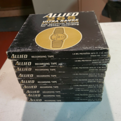 Allied 265 Ultra Range 1.0 mil Polyester 7" Reel to Reel 1875' Tapes 15-8270