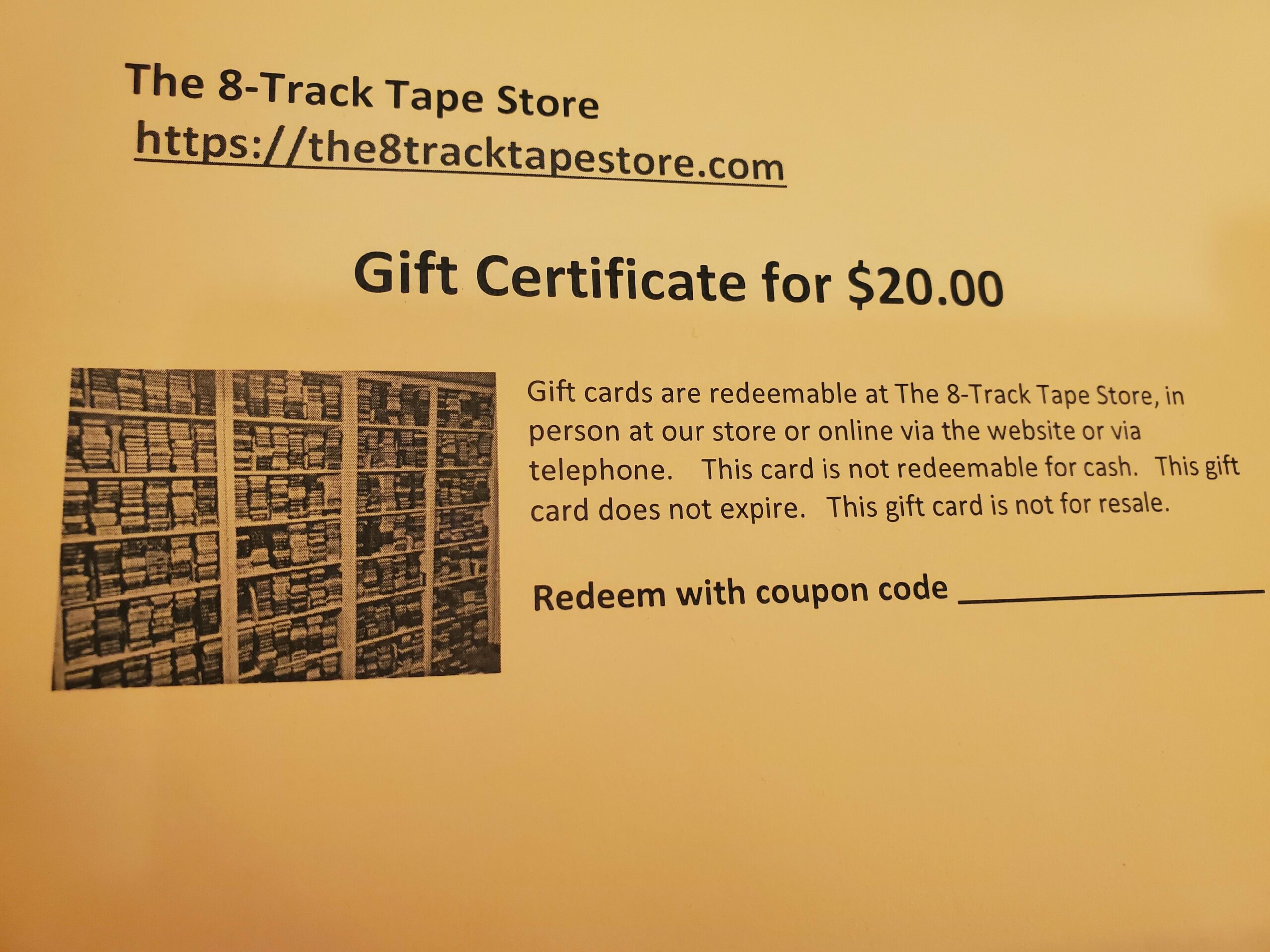 Gift Card for $20