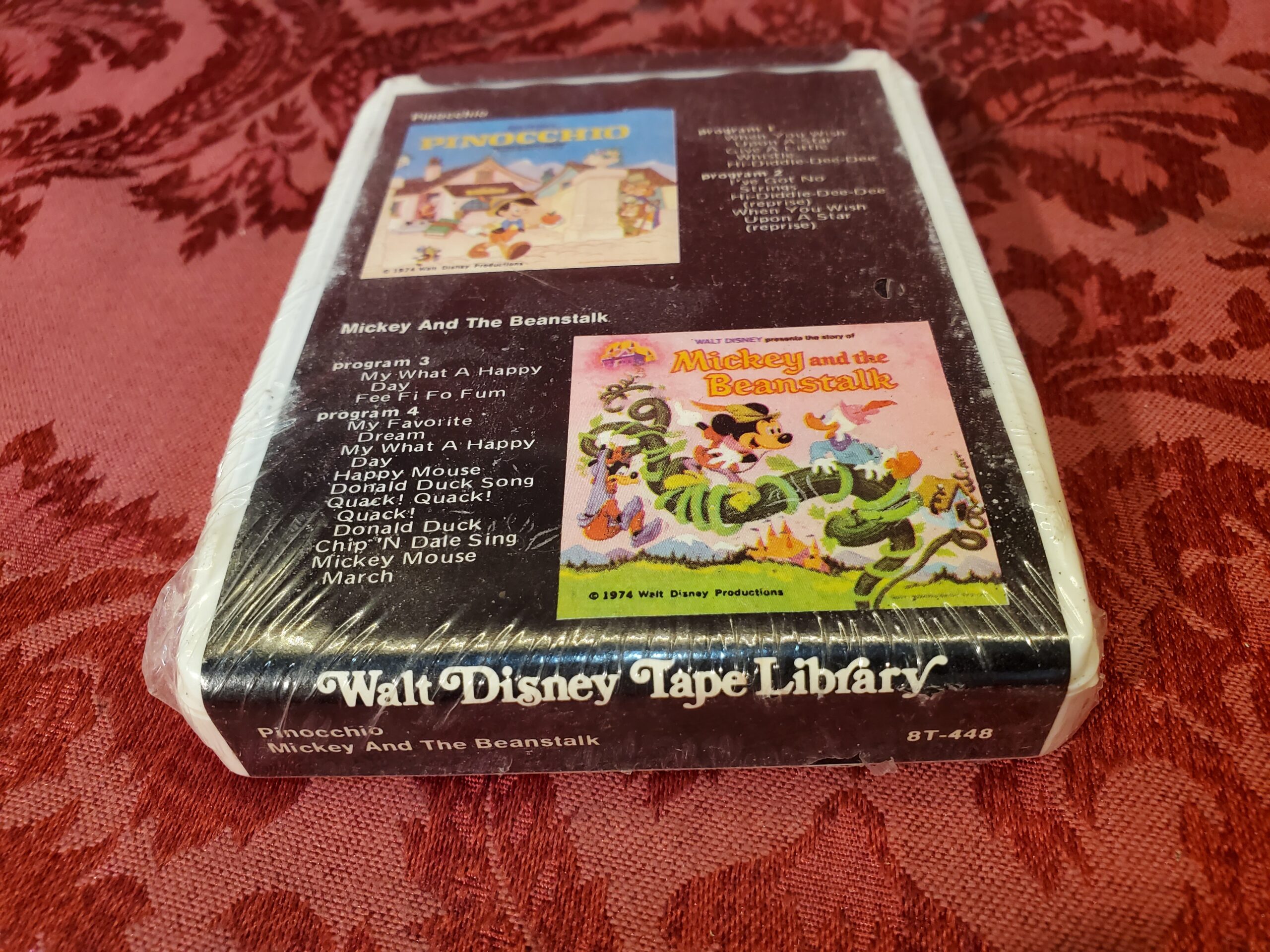 Pinocchio & Mickey And The Beanstalk, Walt Disney Tape Library (SEALED)