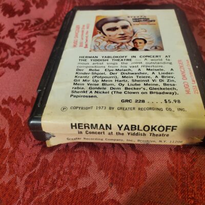 Herman Yablokoff, In Concert At The Yiddish Theatre